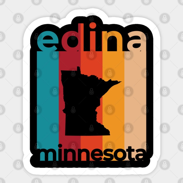 Edina Minnesota Retro Sticker by easytees